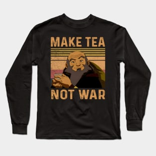 Make Tea Not War Peaceful Samurai Tea Drinker Long Sleeve T-Shirt